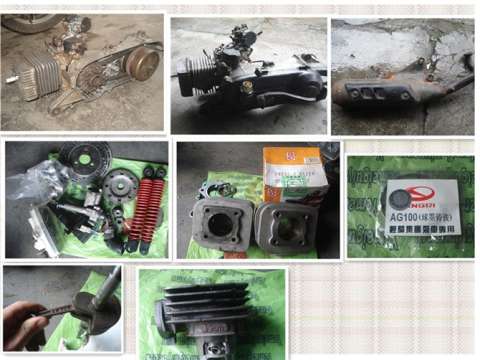 韶关闲置出铃木AG100原装机头，一些AG100，50配件