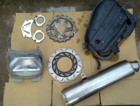 肇庆高要市金利镇出售VTEC 1 自制全不锈钢直排、前叉锁、后刹车牒等......