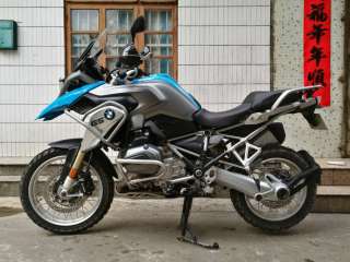 广西贺州市，2014年顶配BMW钢丝圈宝马R1200gs蓝色水鸟