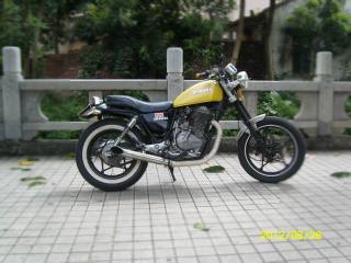 中山市出售现在极小见到的（80年量产）铃木GN400E大单缸。复古(有视频）