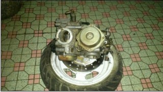 出ARAI RR3盔黑镜片，铁马 化油器，前后齿