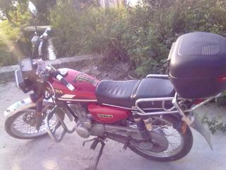 不知道我这个车有没有人要。五羊本田CG125。前改装气压减震。碟刹。