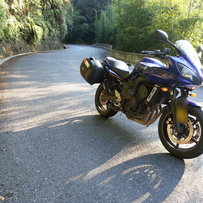 08款FZ6SII 芯片防盗GIVI两箱宝石蓝