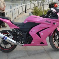 容县太子族出台08年电喷粉色小忍者