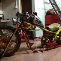 铁马改装复古哈雷小油箱