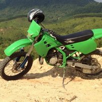 河源出川崎KDX125超精神爬鸡2台