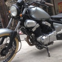 雅马哈xv250改复古花了不少心思·