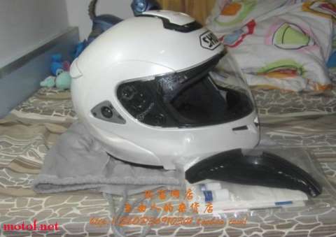 SHOEI MULTITEC 珍珠白揭面盔