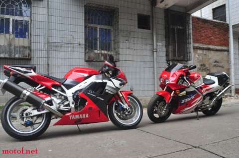 YAMAHA R1+HONDA RVF35转让。。。。。