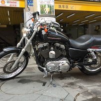 广州番禺诚意出售哈雷xl1200c定制版，原版原漆